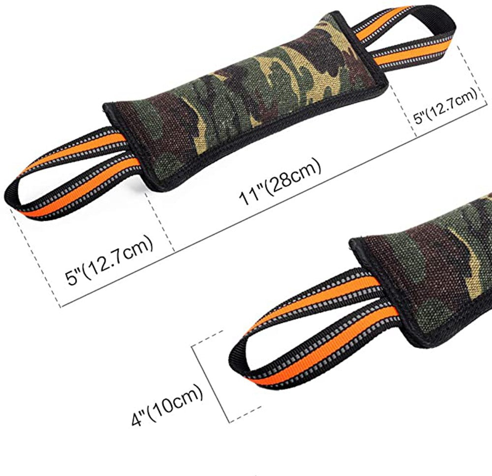 HKM-5439549 Reflective Jute Dog Training Bite Stick with Yellow Edge - 55cm