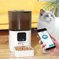 HKM-543955 6L Smart Automatic Cat Feeder with 5G WiFi and Slow Feeding Mode