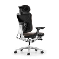 HKM-543955 Ergonomic High Back Genuine Leather Office Executive Swivel Chair