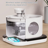 HKM-5440573 Wireless Intelligent 28L Induction Cat and Dog Water Fountain with USB Charging Options