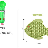 HKM-5440701 Silicone Fish-Shaped Slow Feeding Licking Mat for Dogs and Cats