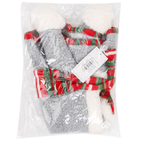 HKM-5441085 Warm and Cute Gray Pet Headwear for Christmas - Free Size Polyester (Lamb Wool)