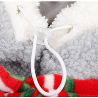 HKM-5441085 Warm and Cute Gray Pet Headwear for Christmas - Free Size Polyester (Lamb Wool)