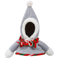 HKM-5441085 Warm and Cute Gray Pet Headwear for Christmas - Free Size Polyester (Lamb Wool)