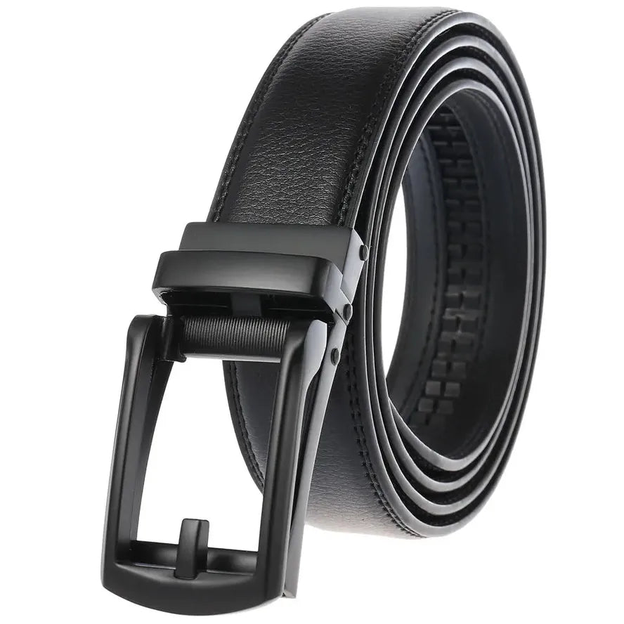 HKM-544211 Luxury Genuine Leather Belt for Men - Fashionable Cowhide Design, Durable and Stylish Accessory