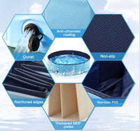 HKM-5442365 Foldable PVC Pet Bathtub - Multifunctional Swimming Pool for Pets, 80cm Diameter, Easy Storage