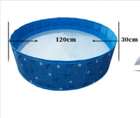 HKM-5442365 Foldable PVC Pet Bathtub - Multifunctional Swimming Pool for Pets, 80cm Diameter, Easy Storage