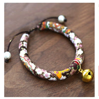 HKM-5442493 Japanese Style Pearl Collar for Dogs and Cats, Adjustable 15-40 cm