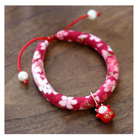 HKM-5442493 Japanese Style Pearl Collar for Dogs and Cats, Adjustable 15-40 cm