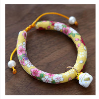 HKM-5442493 Japanese Style Pearl Collar for Dogs and Cats, Adjustable 15-40 cm
