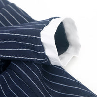 HKM-5442877 Striped Bow Tie Suit for Dogs - Stylish, Comfortable Pet Attire in Various Sizes