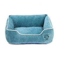 HKM-5443133 Corduroy Doghouse - Dismantlable & Washable, Compact Size 40x32x17 cm