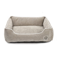 HKM-5443133 Corduroy Doghouse - Dismantlable & Washable, Compact Size 40x32x17 cm