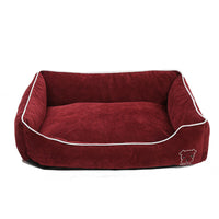 HKM-5443133 Corduroy Doghouse - Dismantlable & Washable, Compact Size 40x32x17 cm