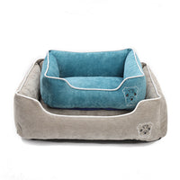 HKM-5443133 Corduroy Doghouse - Dismantlable & Washable, Compact Size 40x32x17 cm