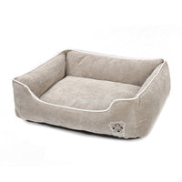 HKM-5443133 Corduroy Doghouse - Dismantlable & Washable, Compact Size 40x32x17 cm