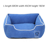HKM-5443133 Corduroy Doghouse - Dismantlable & Washable, Compact Size 40x32x17 cm