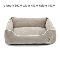 HKM-5443133 Corduroy Doghouse - Dismantlable & Washable, Compact Size 40x32x17 cm
