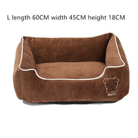 HKM-5443133 Corduroy Doghouse - Dismantlable & Washable, Compact Size 40x32x17 cm