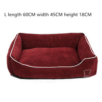 HKM-5443133 Corduroy Doghouse - Dismantlable & Washable, Compact Size 40x32x17 cm