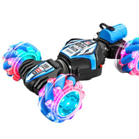 HKM-544339 Dual Remote Control Gesture Sensor RC Stunt Car with Light and Music, 1:24 Scale, Electric Powered, Indoor-Outdoor Use