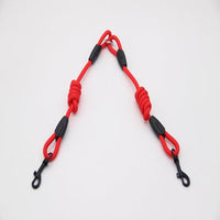 HKM-5444285 Dual Head Dog Walking Training Rope - 1.8m Length, Durable Nylon Material