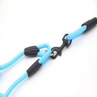 HKM-5444285 Dual Head Dog Walking Training Rope - 1.8m Length, Durable Nylon Material