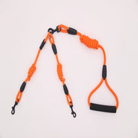 HKM-5444285 Dual Head Dog Walking Training Rope - 1.8m Length, Durable Nylon Material