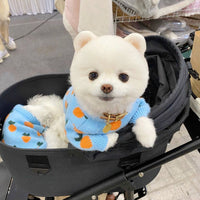 HKM-5445053 Knitted Long Sleeve Dog Sweater in Blue for Comfortable Wear