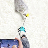 HKM-5445309 Feather Cat Toy Stick for Interactive Play and Stress Relief