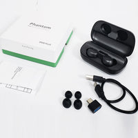 HKM-544531 Bluetooth 5.0 Wireless Headset with Power Bank Feature - Metallic Black, Type-C & Wireless Charging