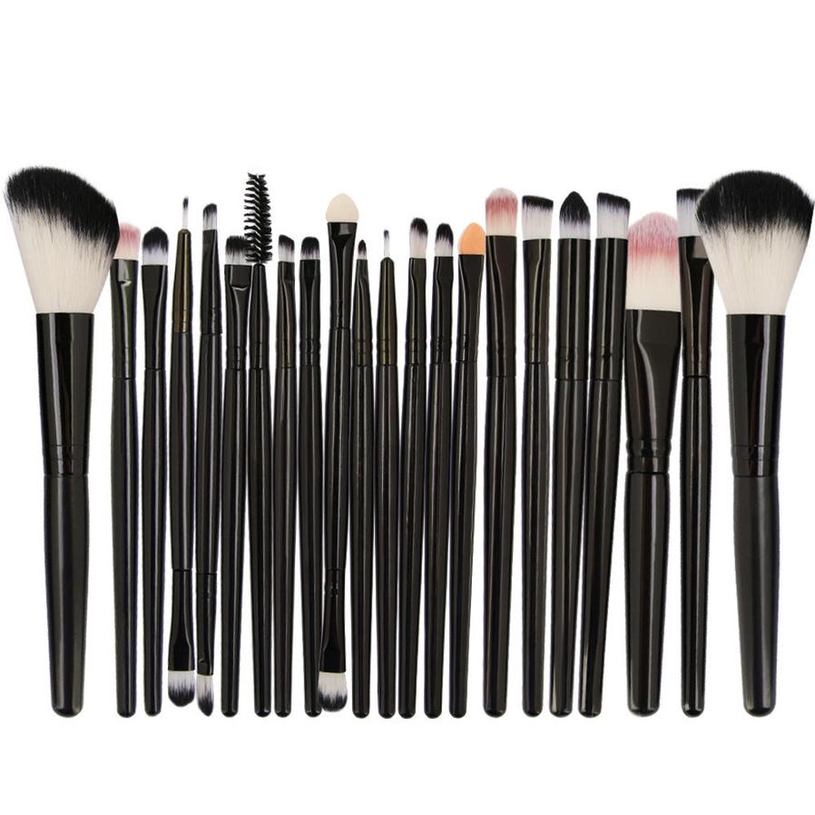 HKM-544723 22-Piece Eyeshadow Brush Set with Pink, Black, and Coffee Color Options