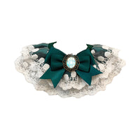 HKM-5447869 Triangle Pet Scarf Bib for Dogs and Cats in Green and Dark Blue - Stylish and Cute Accessory