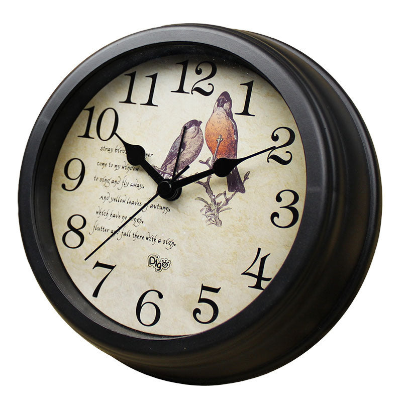 HKM-544851 6-Inch Round Alarm Clock with Video Display for Home and Office Use