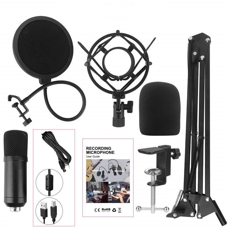 HKM-544851 Wireless Condenser Microphone for Computer and Home Recording with Heart-Shaped Pickup Pattern