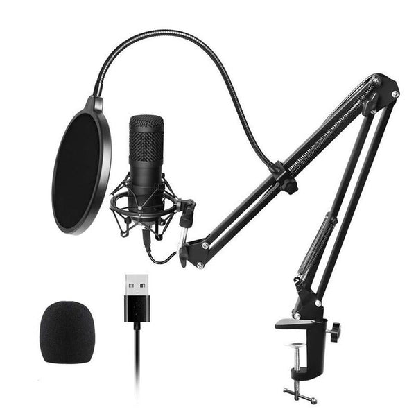 HKM-544851 Wireless Condenser Microphone for Computer and Home Recording with Heart-Shaped Pickup Pattern
