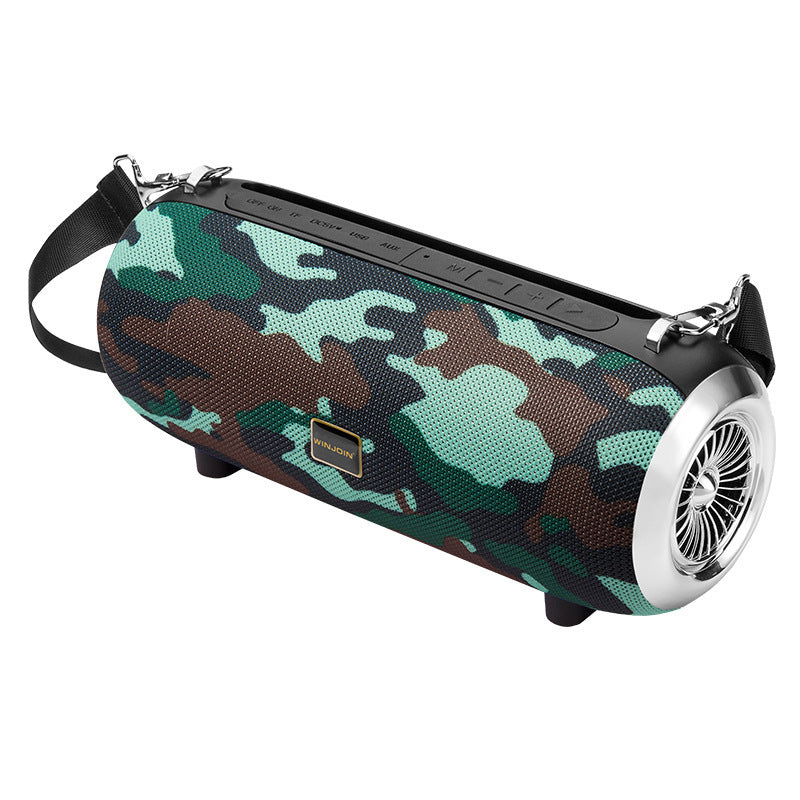 HKM-544979 TWS Mini Bluetooth Speaker with FM Radio, Portable Audio Device, Built-in Bluetooth, Supports U Disk and AUX Playback
