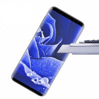 HKM-545043 Full-Cover Black Tempered Glass Screen Protector for Samsung and Non-Samsung Devices