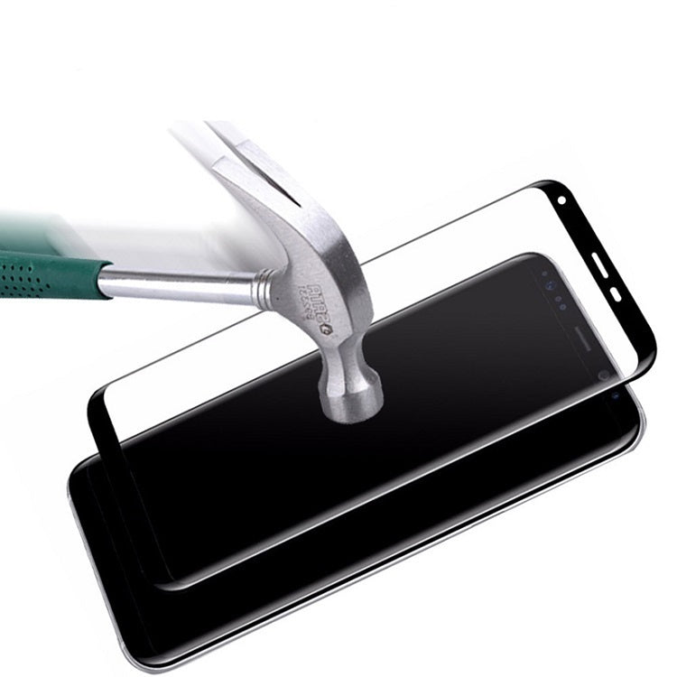 HKM-545043 Full-Cover Black Tempered Glass Screen Protector for Samsung and Non-Samsung Devices