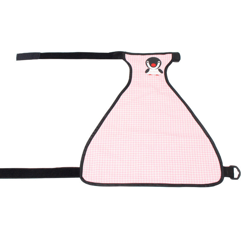 HKM-5450813 Waterproof Dog Apron with Cartoon Design - Available in Pink, Blue, and Mushroom Patterns