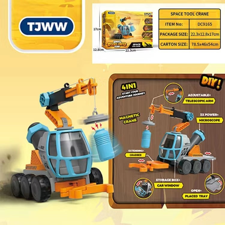 HKM-5451069 4-in-1 Outdoor Microscope and Off-road Vehicle Toy for Intellectual Development - Ages 7-14
