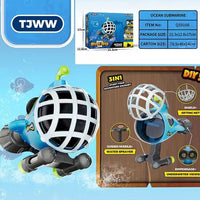 HKM-5451069 4-in-1 Outdoor Microscope and Off-road Vehicle Toy for Intellectual Development - Ages 7-14
