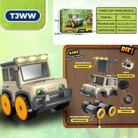 HKM-5451069 4-in-1 Outdoor Microscope and Off-road Vehicle Toy for Intellectual Development - Ages 7-14