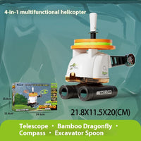 HKM-5451069 4-in-1 Outdoor Microscope and Off-road Vehicle Toy for Intellectual Development - Ages 7-14