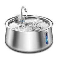 HKM-545107 Stainless Steel Automatic Pet Water Fountain with Eco-Friendly Filter - Ultra Quiet 4L Capacity