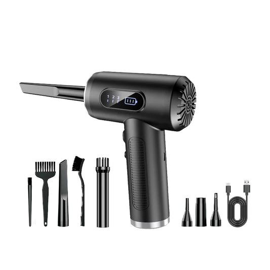 HKM-545235 2-in-1 Smart Jet Turbo Air Blower and Vacuum Cleaner for High-Pressure Cleaning of Cars and Computers