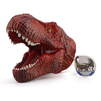 HKM-545299 Realistic Soft Rubber Dinosaur Hand Puppet Toy for Kids Ages 4 and Up