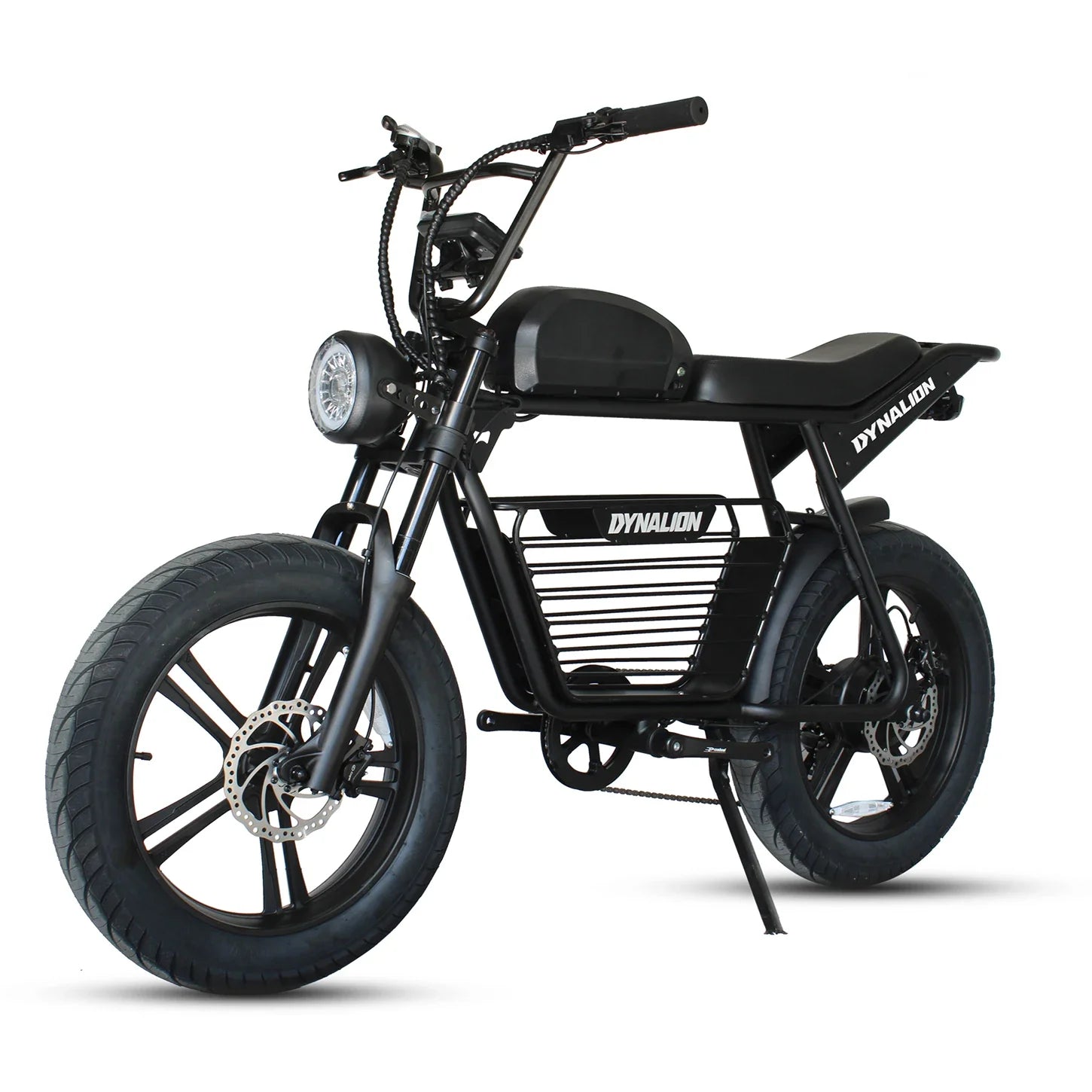 HKM-545427 1000W Electric Mountain Bike with Steel Frame, Disc Brakes, and 20" Fat Tires
