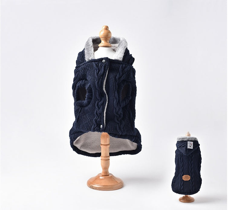 HKM-5454397 Cozy Wool and Fleece Pet Apparel for Warmth and Comfort