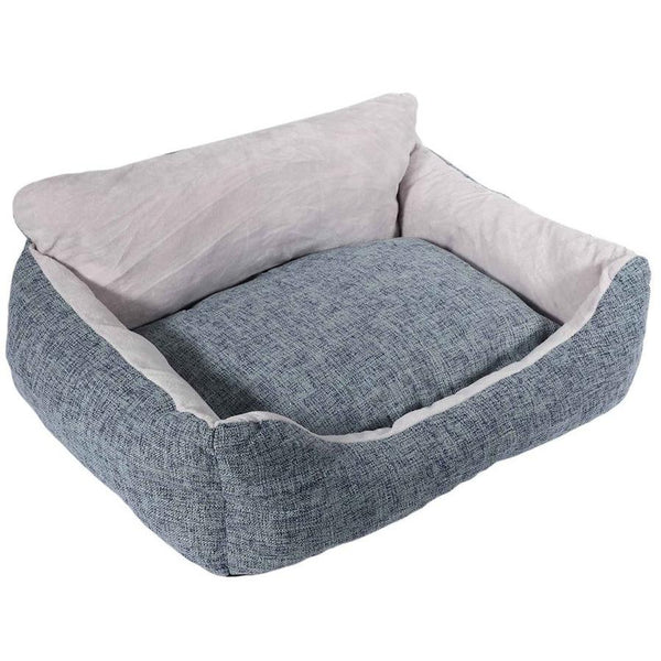 HKM-545491 Deep Sleeping Pet Kennel Mat for Small and Medium Pets - Soft Cloth in Light and Dark Gray